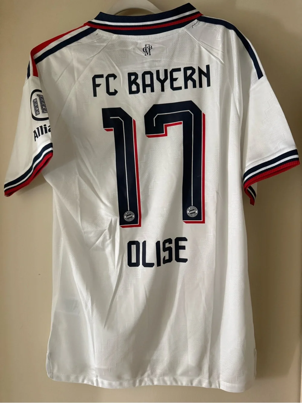 FC Bayern Away 26/27 Jersey with Navy and Red Trim